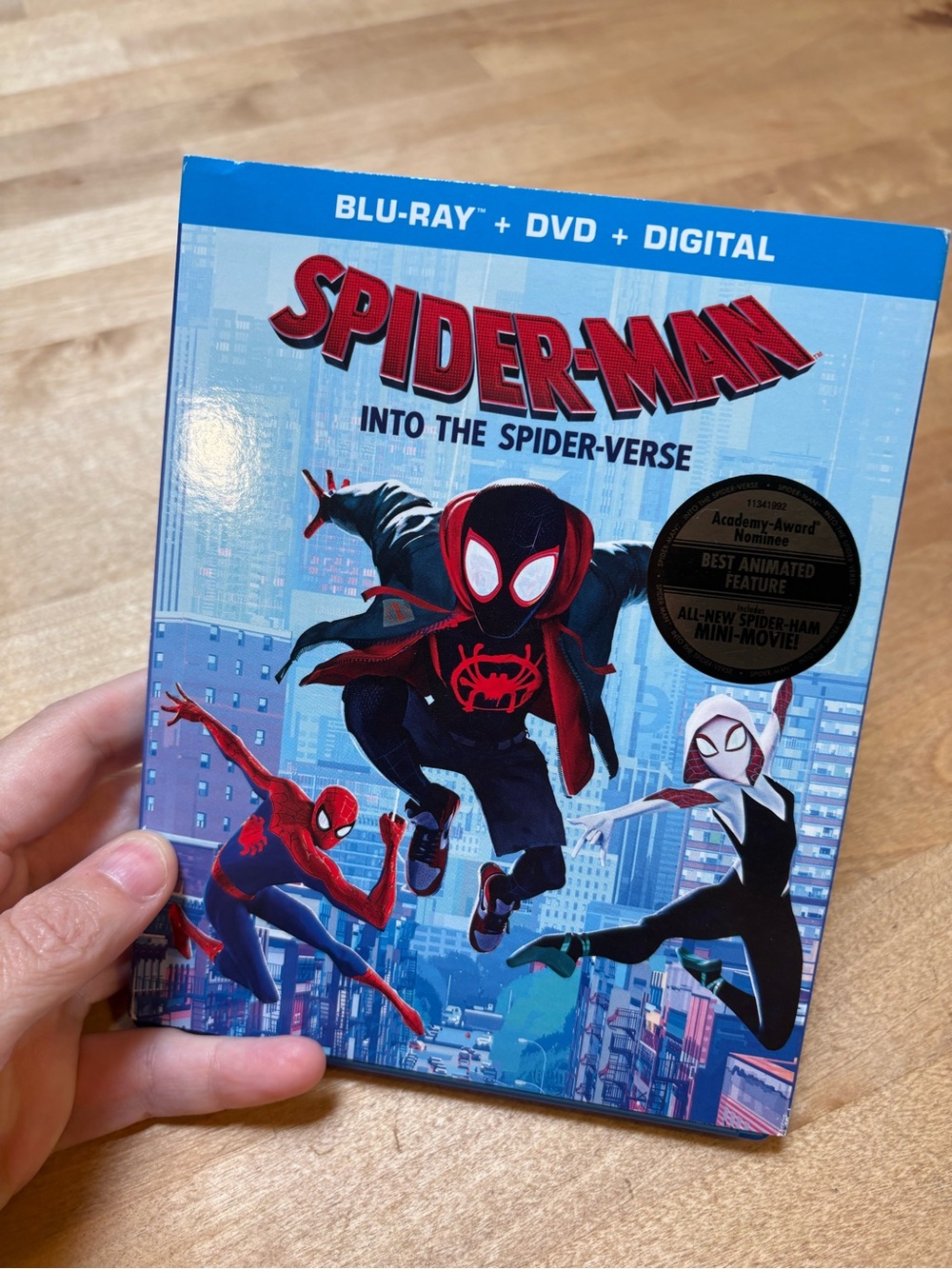 Sony Spider-Man: Into the Spider-Verse Blu-ray Marvel Cartoon Animated